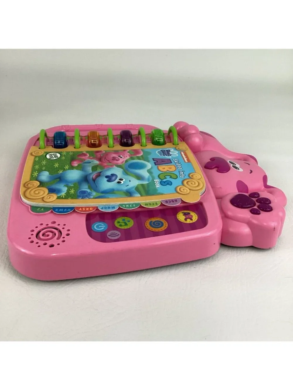 Magenta Plush Bundle Leap Frog Blue's Clues Skidoo Into ABC's Electronic Book - Picture 8 of 13